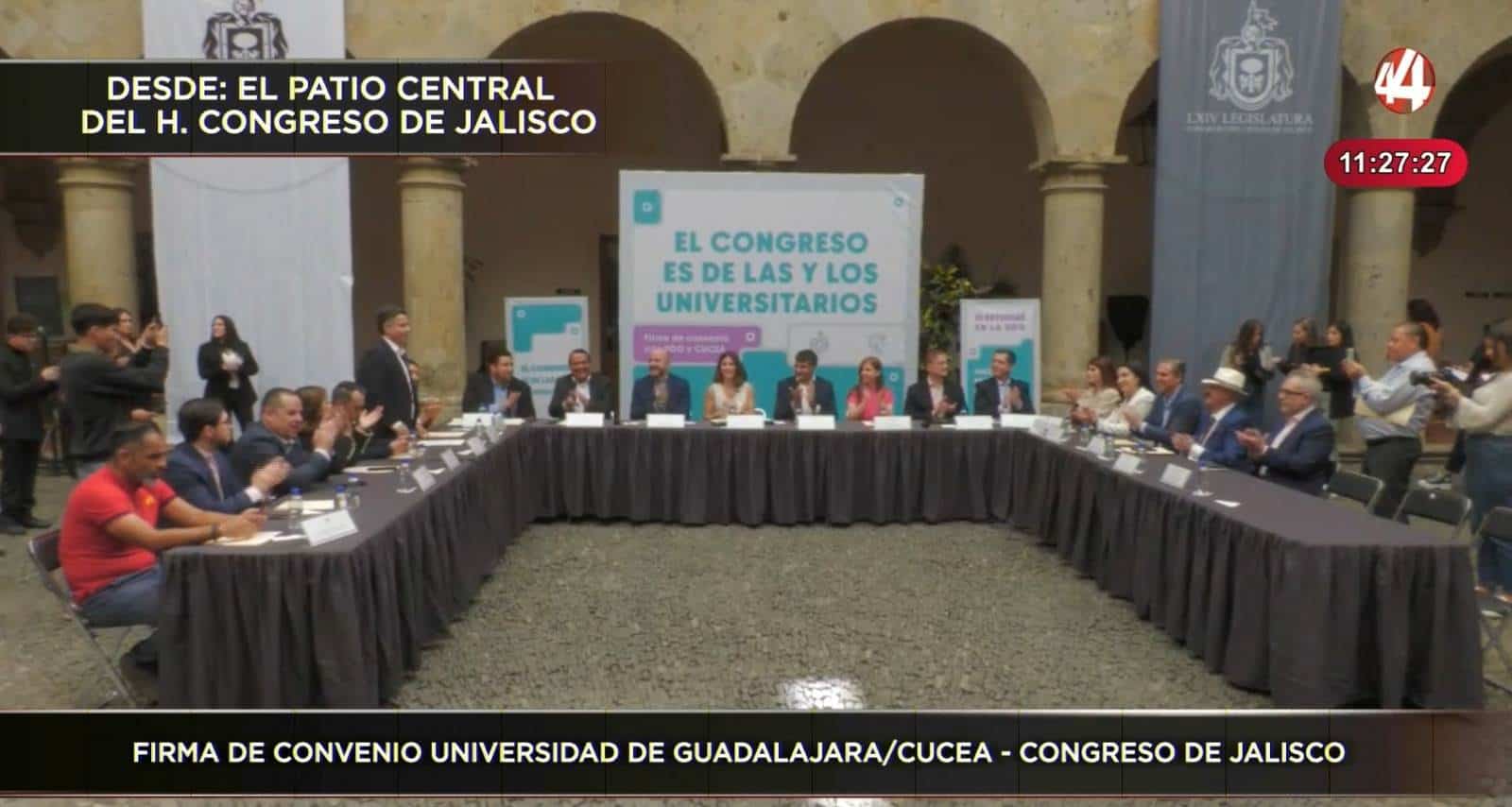 Tx Especial Firma del convenio entre el  @CUCEA_OFICIAL  de la  @udg_oficial el  @LegislativoJal - Ju. 06 Feb 2025