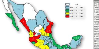 Jalisco se encuentra en rojo en el mapa epidemiológico de dengue 