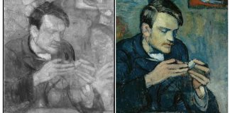 Descubren un retrato inédito de Picasso oculto bajo una de sus pinturas del periodo Azul