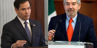 Marco Rubio y canciller Juan Ramón de la Fuente hablan sobre fentanilo y vuelos de deportación