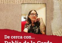 La escritora Dahlia de la Cerda conversará sobre su literatura en la Librería Carlos Fuentes