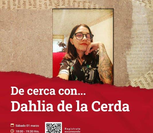 La escritora Dahlia de la Cerda conversará sobre su literatura en la Librería Carlos Fuentes