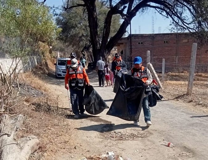 Recolectan 64 toneladas de basura de la ruta peregrina en Lagos de Moreno