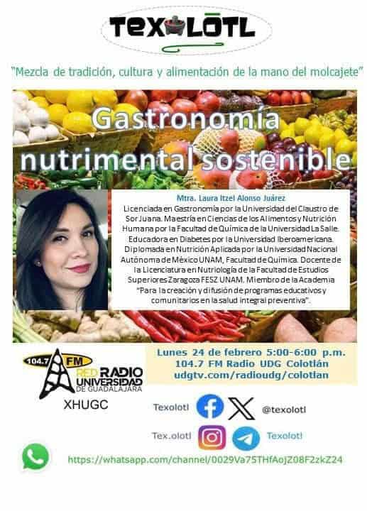 TEXOLOTL “Gastronomía nutrimental sostenible” 24-FEBRERO-2025