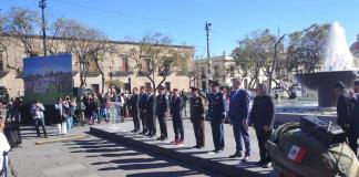 Para incentivar el amor a México, realizan concurso de escoltas en el marco del Día de la Bandera