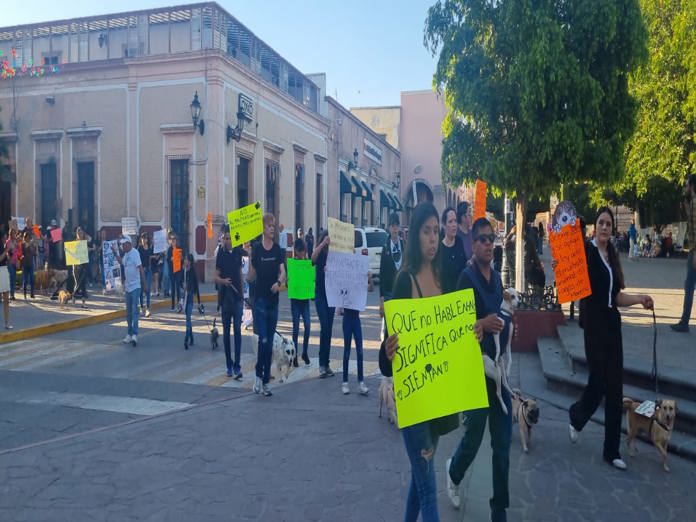 Se manifestaron rescatistas y habitantes de Lagos en pro de los animales