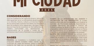 Abierta la convocatoria para los Premios mi Ciudad 2025 de Lagos de Moreno