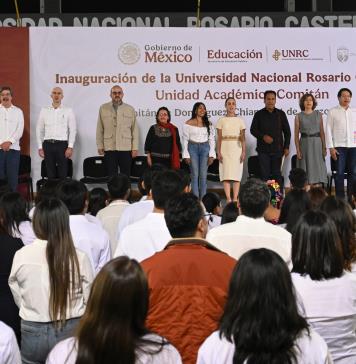 Sheinbaum promete 350 mil nuevos espacios universitarios acompañada por Ricardo Villanueva en Chiapas