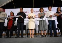 El rector Ricardo Villanueva acompaña a la presidenta Claudia Sheinbaum en la inauguración de la Universidad Rosario Castellanos en Chiapas