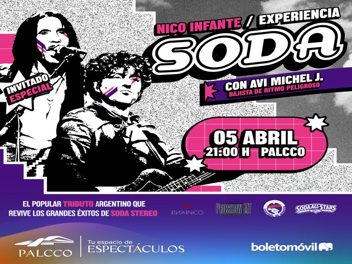 Con lo mejor de cada época, Nico Infante trae el tributo musical de Soda Stereo a Guadalajara