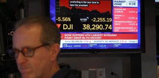 Wall Street se hunde casi 6% por guerra comercial lanzada por Trump