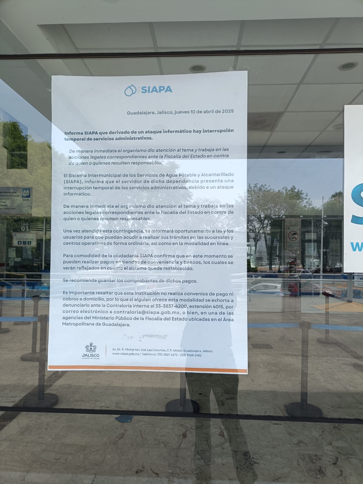 Abren SIAPA sólo para la pose; no hay pagos ni aclaraciones
