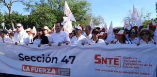 Más de 20 mil maestros de las secciones 16 y 47 del SNTE harán marcha este 1 de mayo