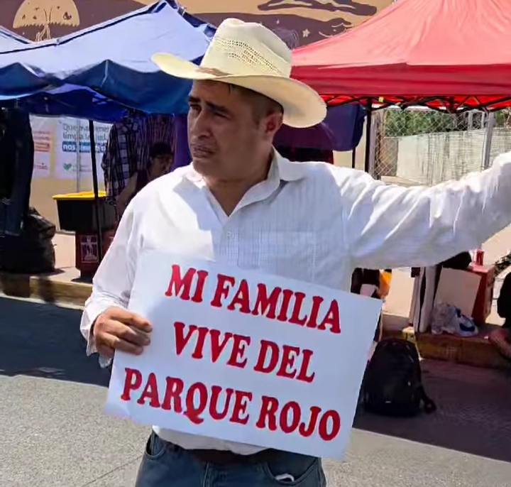 Comerciantes del parque Rojo van a protestar de nuevo en Juárez y Federalismo Comerciantes del parque Rojo van a protestar de nuevo en Juárez y Federalismo