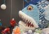 Animales marinos gigantes de globo desfilan en Guadalajara