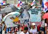 Miles marchan en Panamá contra presencia militar de EEUU y reapertura de mina