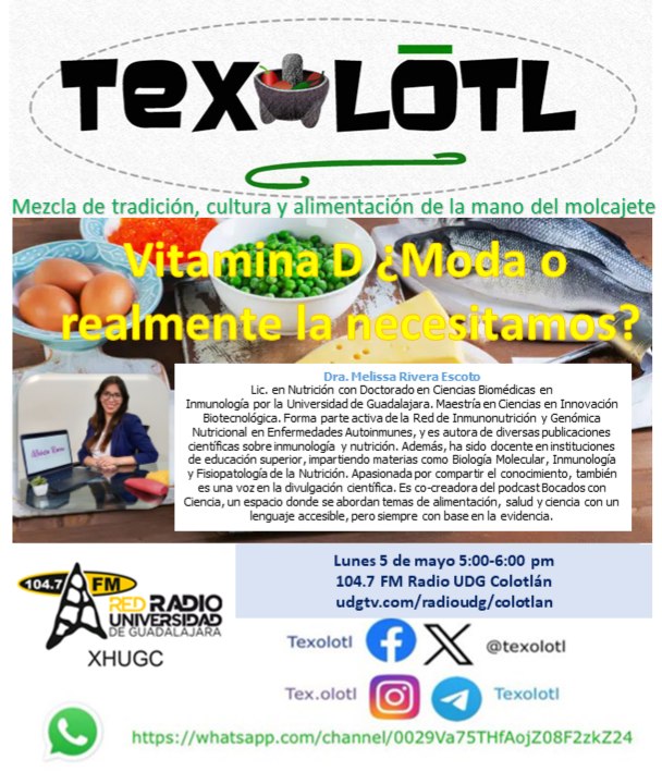 TEXOLOTL “Vitamina D” 05-MAYO-2025 TEXOLOTL “Vitamina D” 05-MAYO-2025
