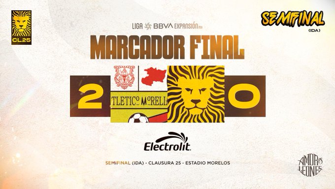 Atlético Morelia 02 vs 00 Leones Negros - Sa. 03 May 2025 Atlético Morelia 02 vs 00 Leones Negros - Sa. 03 May 2025