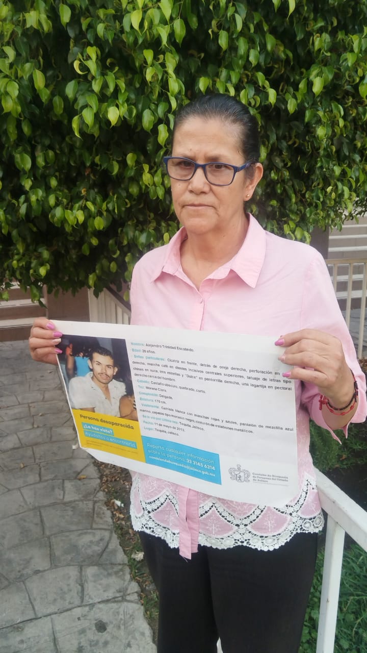 Raquel Trinidad Escobedo busca a su hijo desaparecido desde hace 12 años Raquel Trinidad Escobedo busca a su hijo desaparecido desde hace 12 años