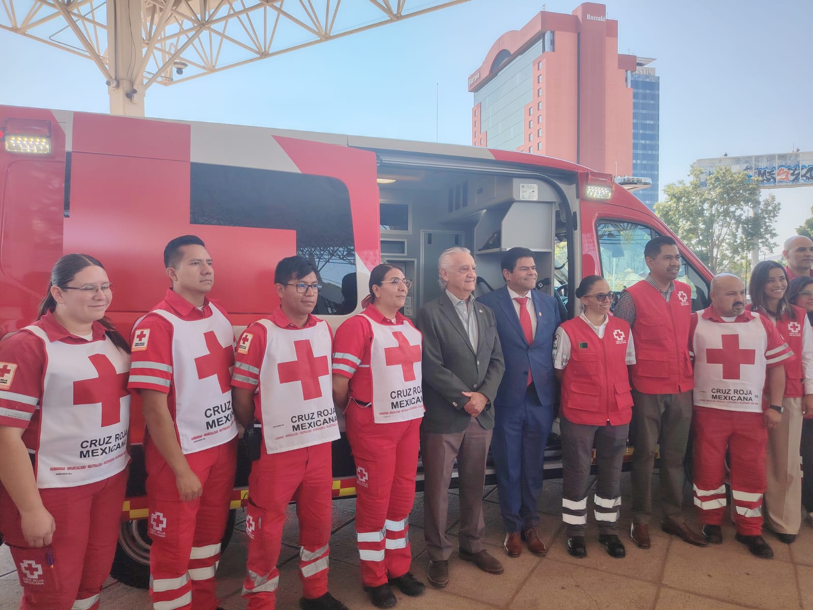 La Cruz Roja inaugura nueva base para ambulancia en la Expo Guadalajara