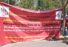 Maestros marchan en Jalisco y exigen cambio en la edad de jubilación del ISSSTE