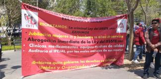 Maestros marchan en Jalisco y exigen cambio en la edad de jubilación del ISSSTE