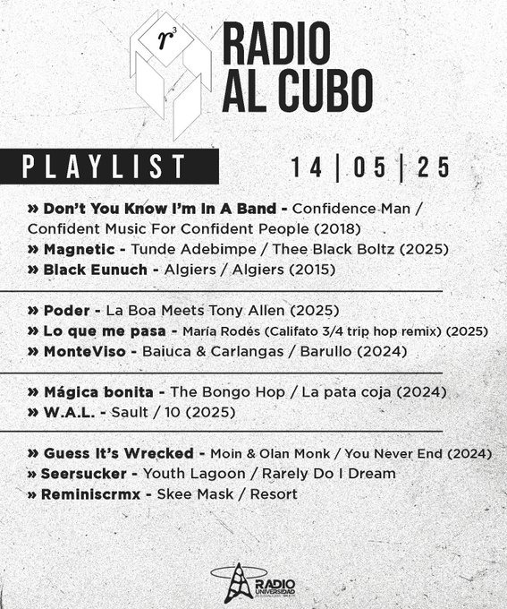 Radio al Cubo - Mi. 14 May 2025 Radio al Cubo - Mi. 14 May 2025