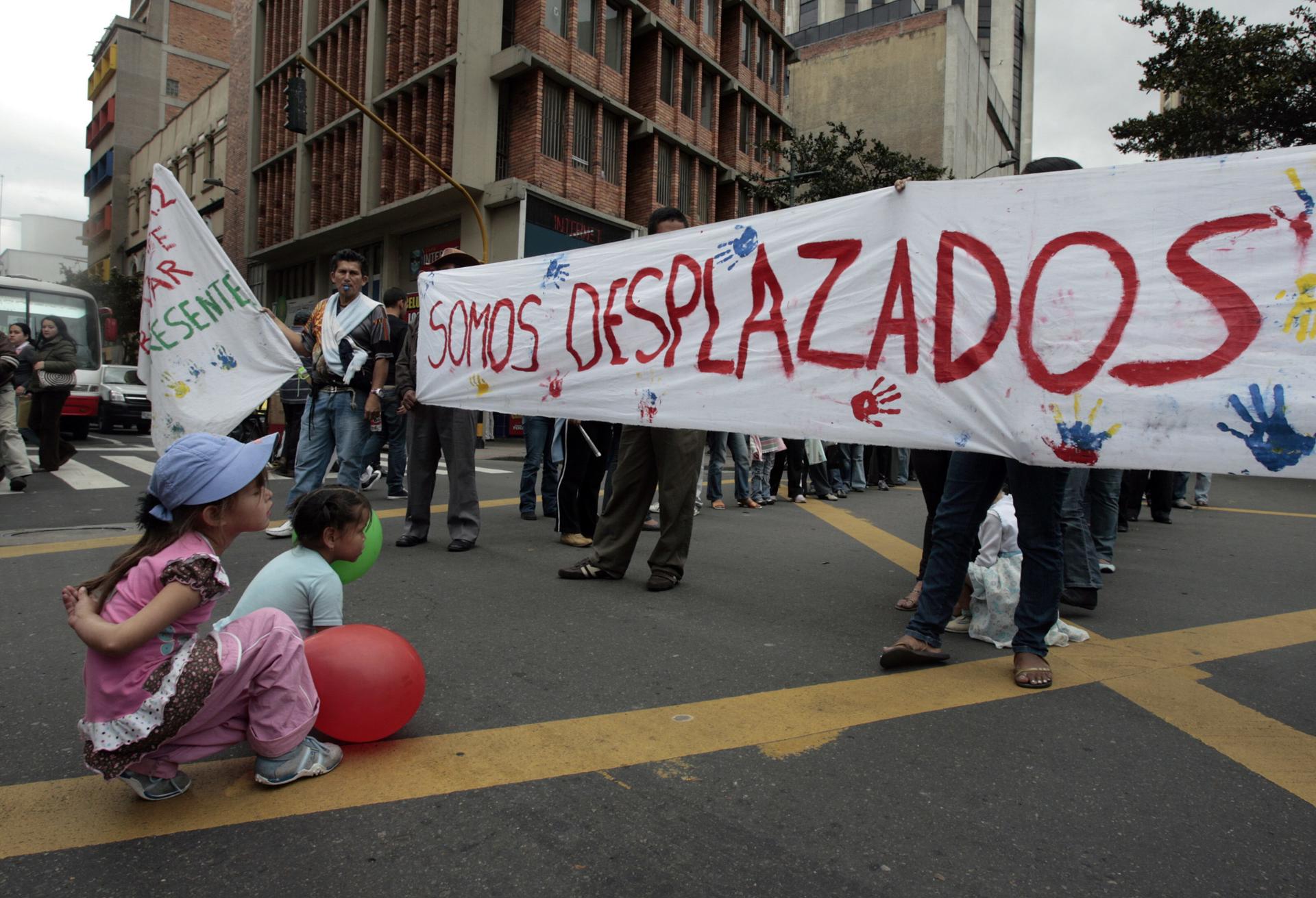 Colombia ya es el tercer país del mundo con más desplazados por la violencia: 7,3 millones