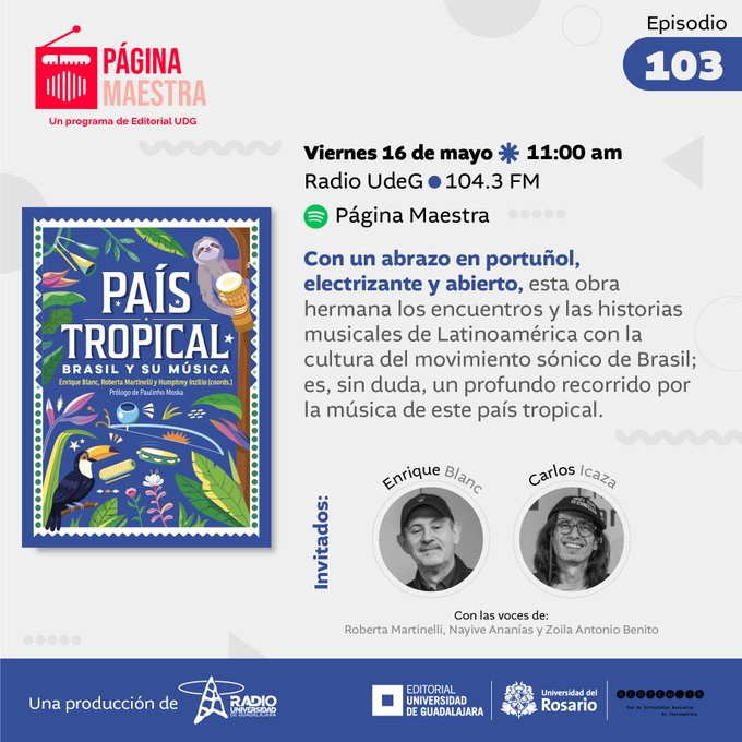 Página Maestra - Vi. 16 May 2025 - País Tropical de Enrique Blanc, Roberta Martinelli y Humpfrey Inzillo Página Maestra - Vi. 16 May 2025 - País Tropical de Enrique Blanc, Roberta Martinelli y Humpfrey Inzillo
