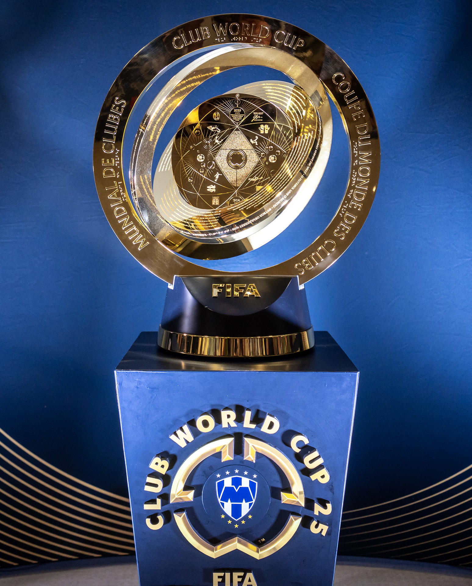 El trofeo del Mundial de Clubes llega a Monterrey El trofeo del Mundial de Clubes llega a Monterrey
