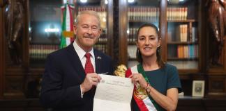Sheinbaum recibe al nuevo embajador de EEUU en medio del optimismo y pese a las tensiones