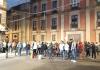 Maestros bloquean acceso a Palacio Nacional antes de conferencia de Sheinbaum