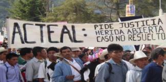 Jóvenes mexicanos exigen informe de CIDH sobre la masacre de Acteal en Chiapas