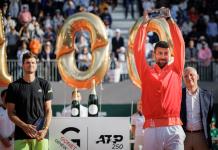 Djokovic logra su título ATP número 100 justo antes de Roland Garros