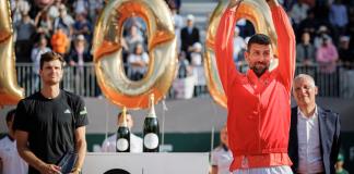 Djokovic logra su título ATP número 100 justo antes de Roland Garros