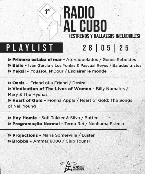 Radio al Cubo - Mi. 28 May 2025 Radio al Cubo - Mi. 28 May 2025