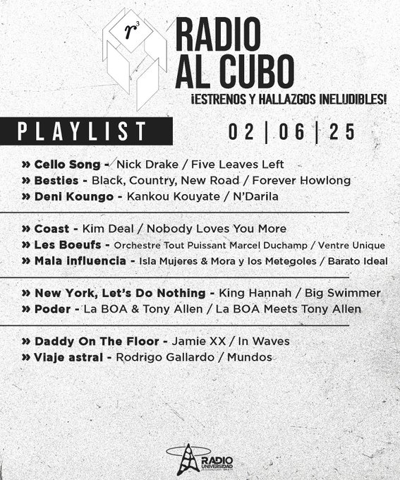 Radio al Cubo - Lu. 02 Jun 2025 Radio al Cubo - Lu. 02 Jun 2025