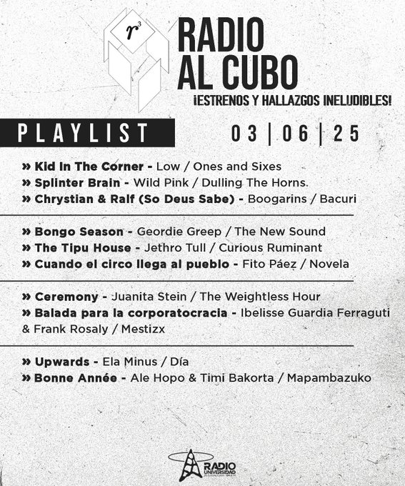 Radio al Cubo - Ma. 03 Jun 2025 Radio al Cubo - Ma. 03 Jun 2025