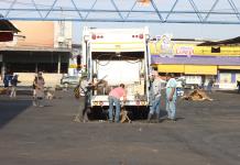 Brigadas de limpieza en Guadalajara intervienen ahora el Mercado de Abastos