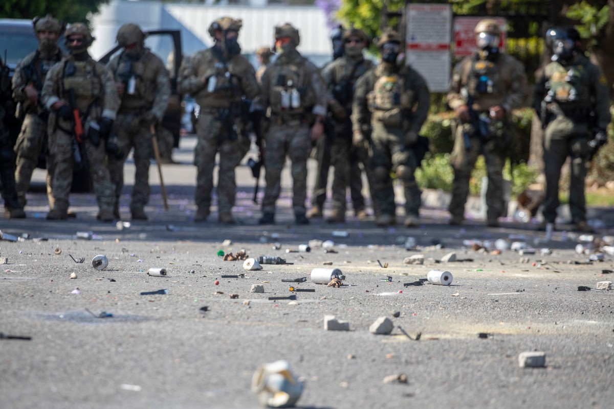 Guardia Nacional llega a Los Ángeles para reprimir protestas contra redadas Guardia Nacional llega a Los Ángeles para reprimir protestas contra redadas