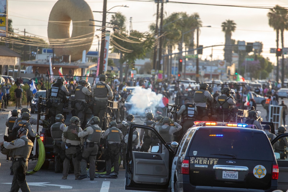 Guardia Nacional llega a Los Ángeles para reprimir protestas contra redadas Guardia Nacional llega a Los Ángeles para reprimir protestas contra redadas