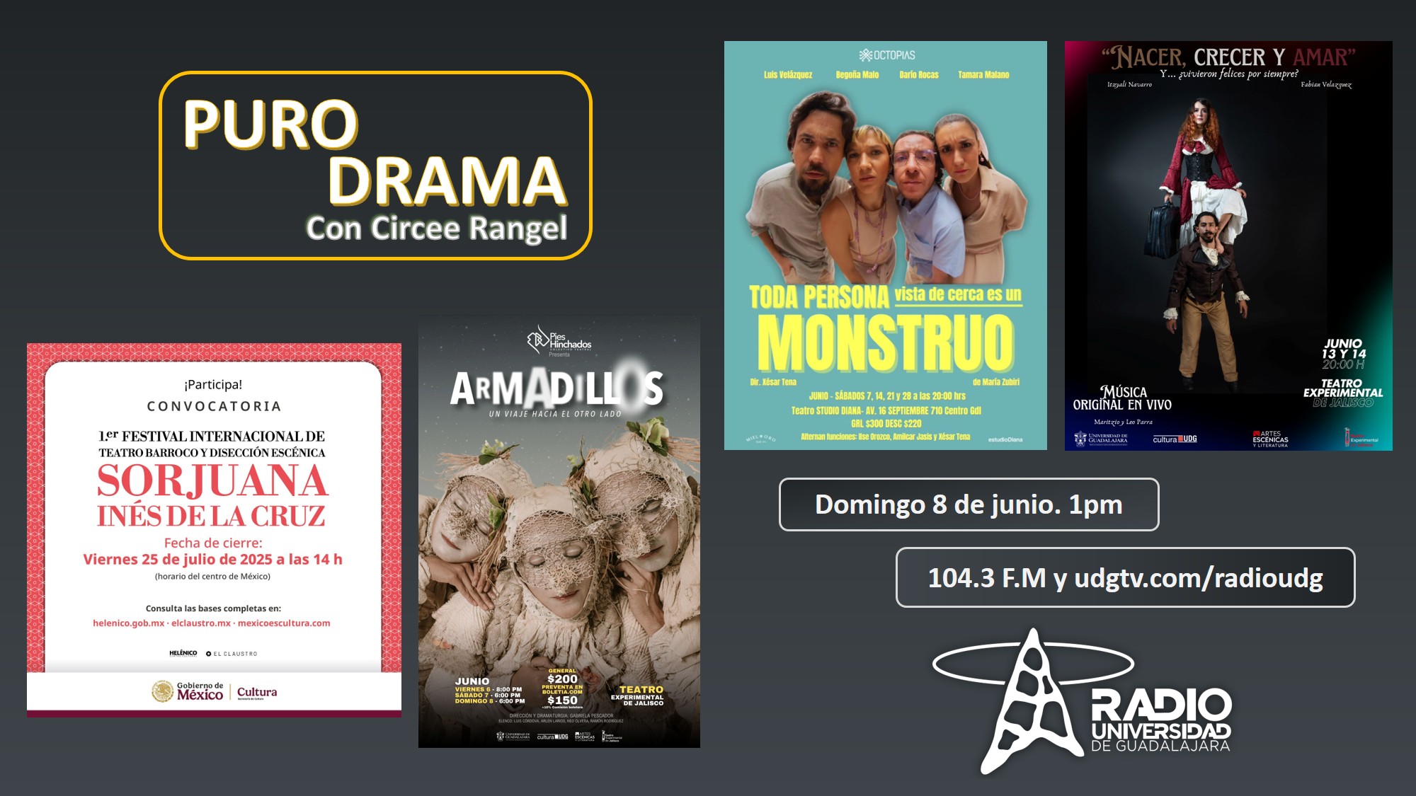 oda persona es un Monstruo. Armadillos. Nacer, crecer y amar. 1er Festival de teatro barroco. Puro Drama 8 junio 2025 oda persona es un Monstruo. Armadillos. Nacer, crecer y amar. 1er Festival de teatro barroco. Puro Drama 8 junio 2025