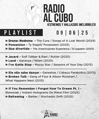 Radio al Cubo - Lu. 09 Jun 2025 Radio al Cubo - Lu. 09 Jun 2025