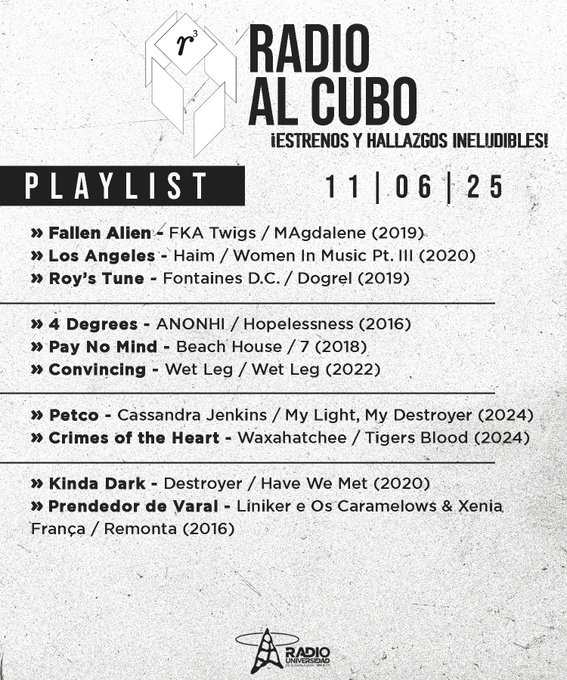 Radio al Cubo - Mi. 11 Jun 2025 Radio al Cubo - Mi. 11 Jun 2025