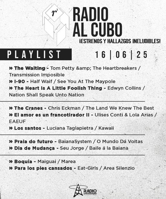 Radio al Cubo - Lu. 16 Jun 2025 Radio al Cubo - Lu. 16 Jun 2025