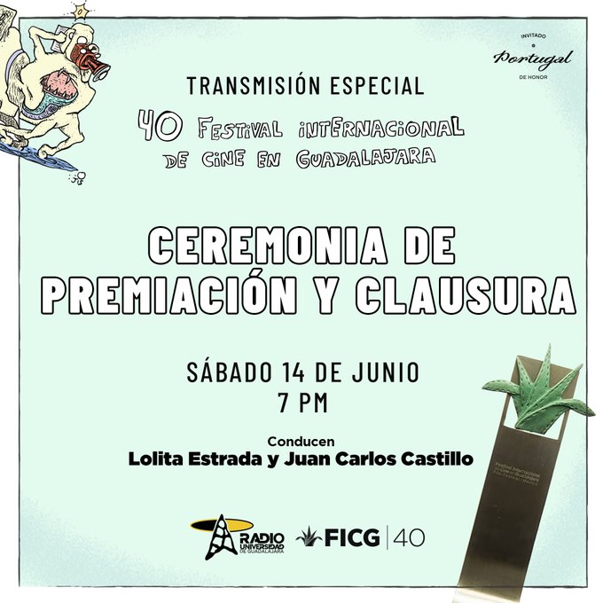 Premiación y clausura FICG 2025 Sa. 14 Jun 2025 Premiación y clausura FICG 2025 Sa. 14 Jun 2025