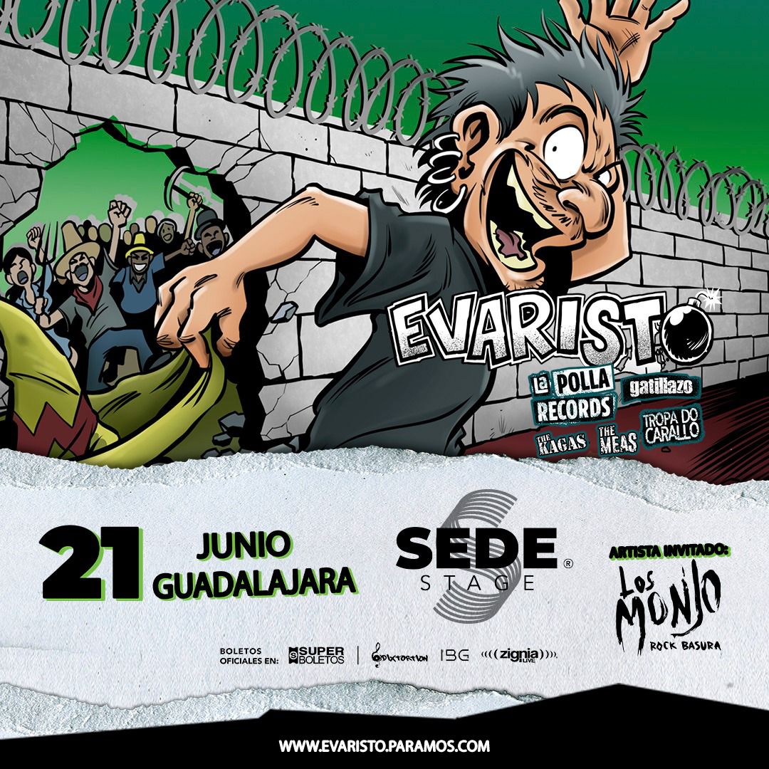 Evaristo cambia de sede en Guadalajara: el concierto será en Sede Stage Show Center Evaristo cambia de sede en Guadalajara: el concierto será en Sede Stage Show Center