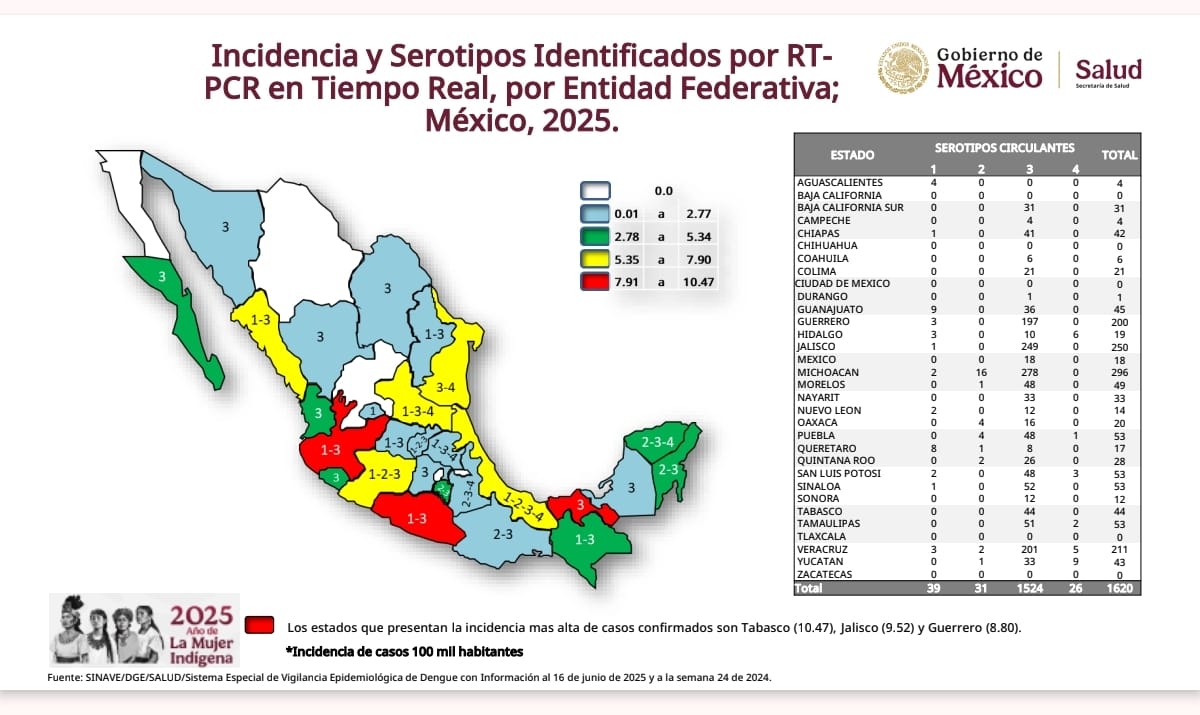 Inician las lluvias y los casos de dengue se incrementan; hay 17 muertes bajo análisis en Jalisco Inician las lluvias y los casos de dengue se incrementan; hay 17 muertes bajo análisis en Jalisco