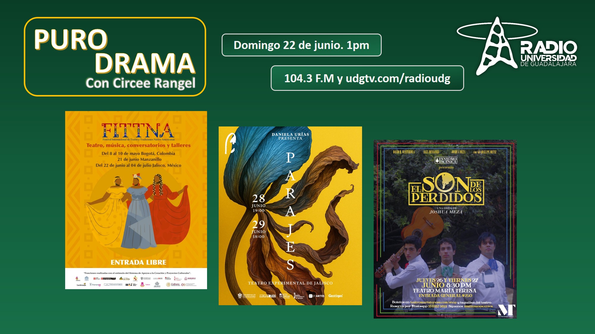 El son de los perdidos. Festival de Teatro y tradiciones nativo americanas. Parajes. Puro Drama 22 junio 2025 El son de los perdidos. Festival de Teatro y tradiciones nativo americanas. Parajes. Puro Drama 22 junio 2025