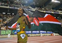 La atleta keniana Faith Kipyegon busca bajar de los cuatro minutos en la milla